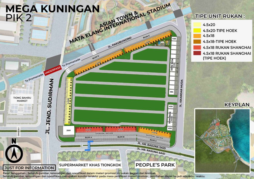 RUKAN MEGA KUNINGAN-DENAH CLUSTER