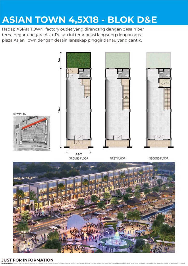 RUKAN MEGA KUNINGAN-Tipe ASIAN TOWN 4-5X18