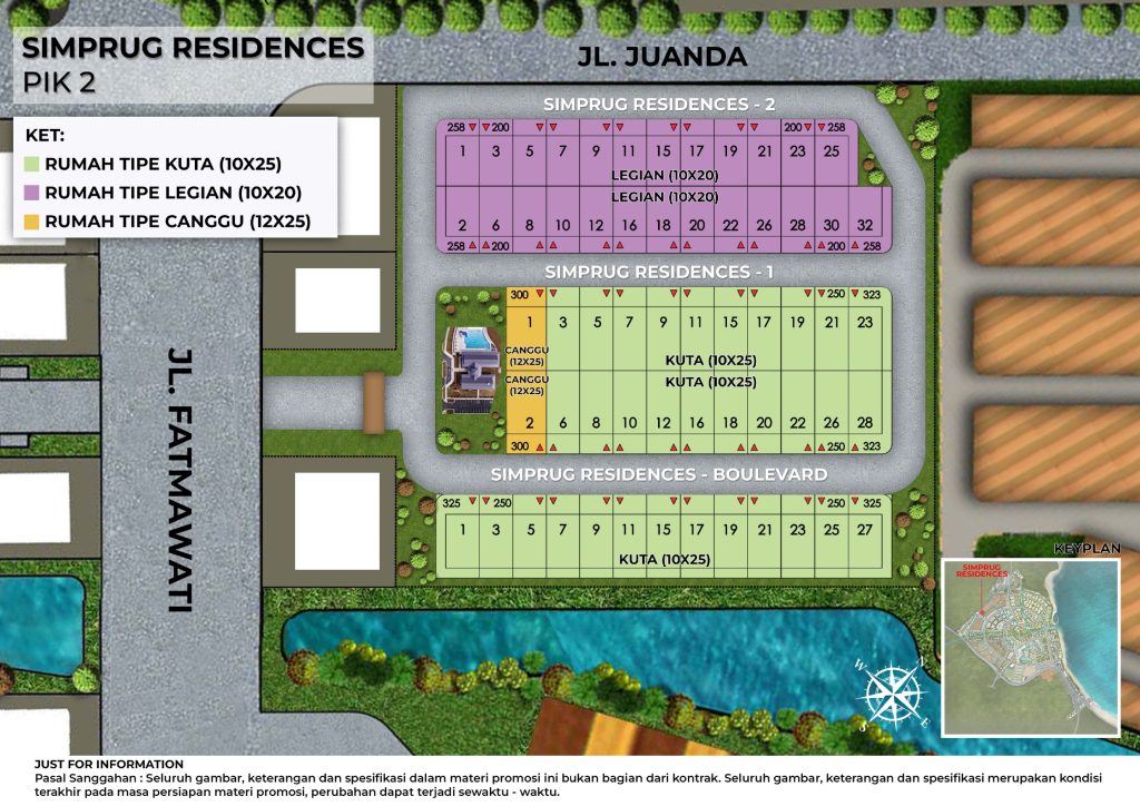 SIMPRUG RESIDENCES PIK2-DENAH CLUSTER