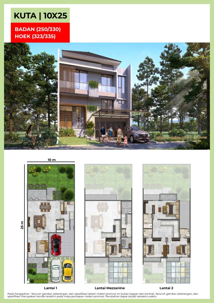 SIMPRUG RESIDENCES PIK2-Tipe KUTA 10X25