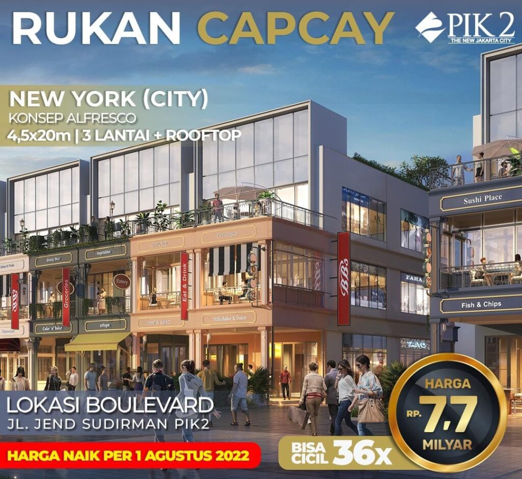 Rukan Capcay New York Marina Bay PIK 2