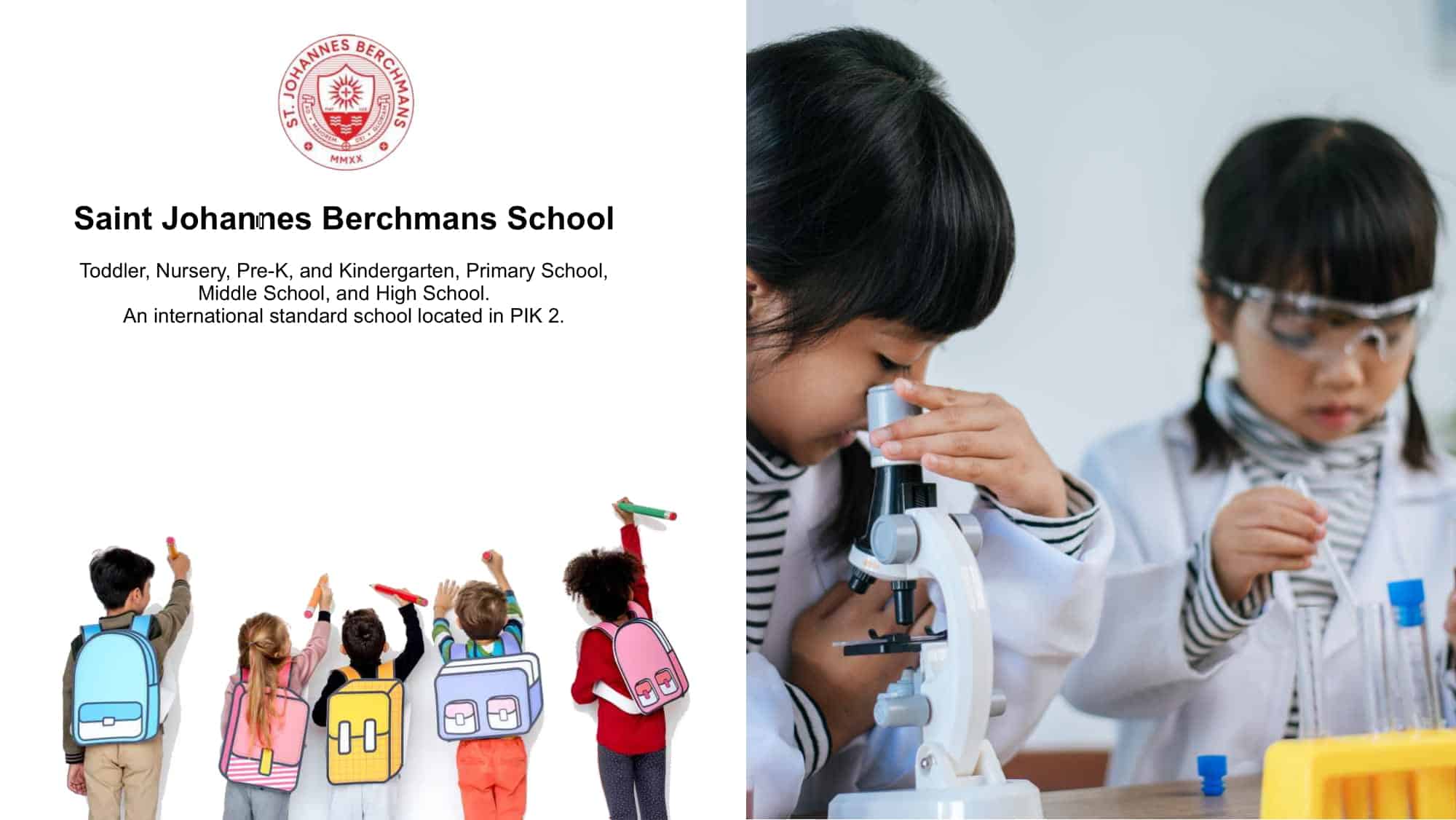 Sait Johannes Berchmans School di Kawasan EDU City PIK 2 Rukan Harvard