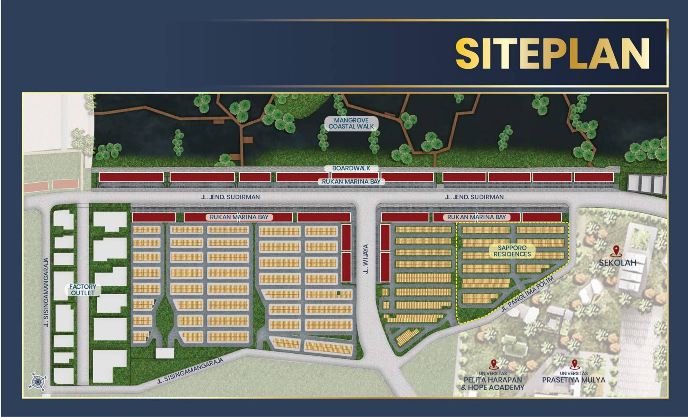 SitePlan Sapporo Residence PIK2