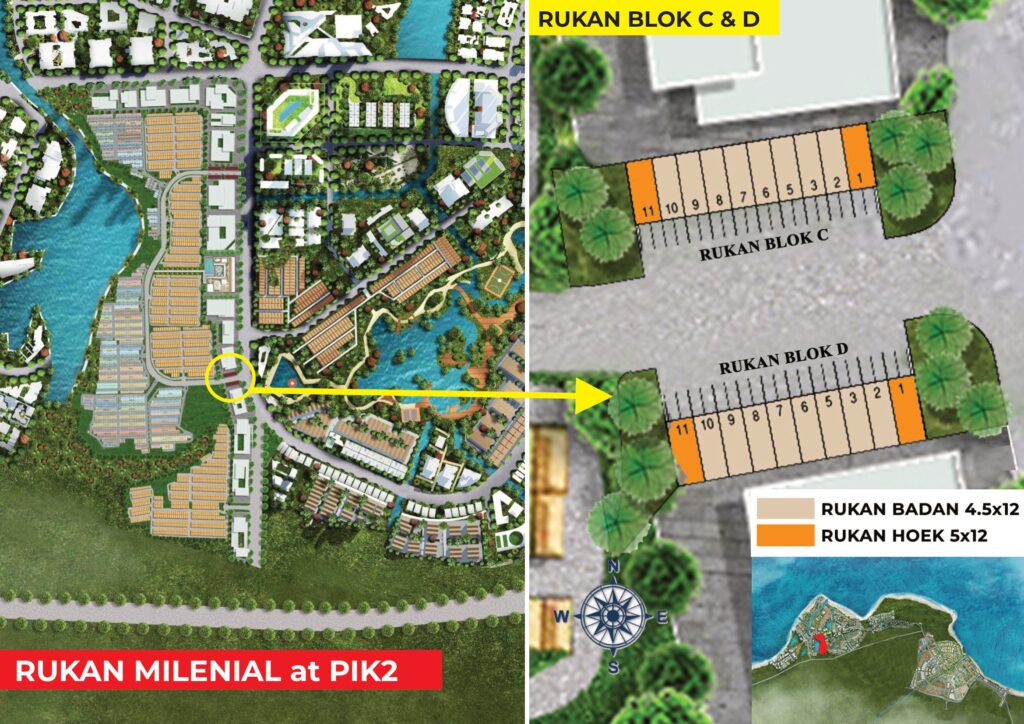 Rukan Milenial PIK2 Blok C-D