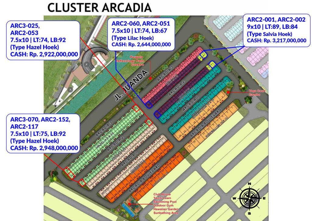 Cluster Arcadia Rumah 1000 HA